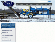 Tablet Screenshot of dyna-products.com